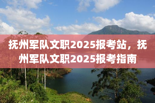 撫州軍隊(duì)文職2025報(bào)考站，撫州軍隊(duì)文職2025報(bào)考指南