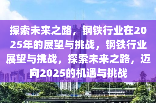 探索未來之路，鋼鐵行業(yè)在2025年的展望與挑戰(zhàn)，鋼鐵行業(yè)展望與挑戰(zhàn)，探索未來之路，邁向2025的機遇與挑戰(zhàn)