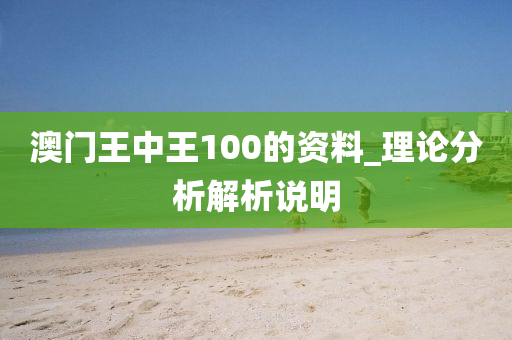 澳門王中王100的資料_理論分析解析說(shuō)明