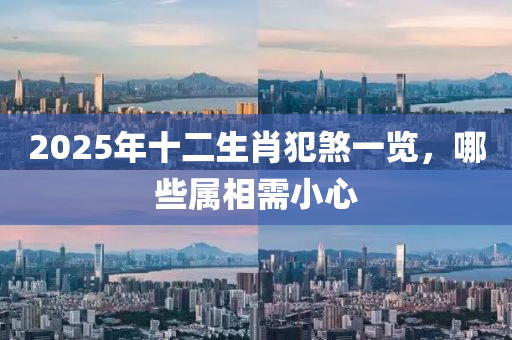 2025年十二生肖犯煞一覽，哪些屬相需小心