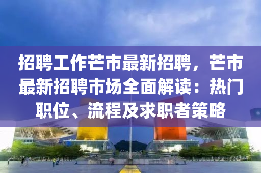 招聘工作芒市最新招聘，芒市最新招聘市場全面解讀：熱門職位、流程及求職者策略