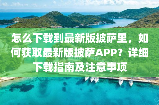 怎么下載到最新版披薩里，如何獲取最新版披薩APP？詳細下載指南及注意事項