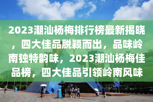 2023潮汕楊梅排行榜最新揭曉，四大佳品脫穎而出，品味嶺南獨特韻味，2023潮汕楊梅佳品榜，四大佳品引領(lǐng)嶺南風味