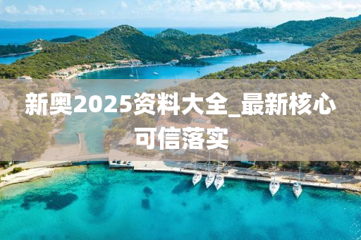 新奧2025資料大全_最新核心可信落實