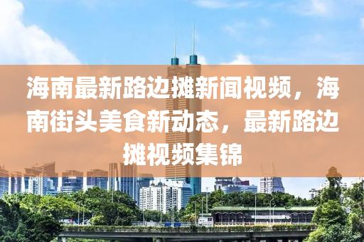 海南最新路邊攤新聞視頻，海南街頭美食新動(dòng)態(tài)，最新路邊攤視頻集錦