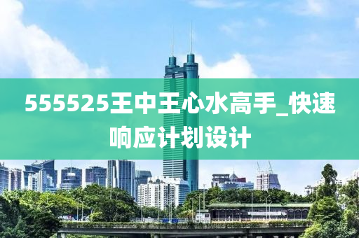 555525王中王心水高手_快速響應(yīng)計(jì)劃設(shè)計(jì)