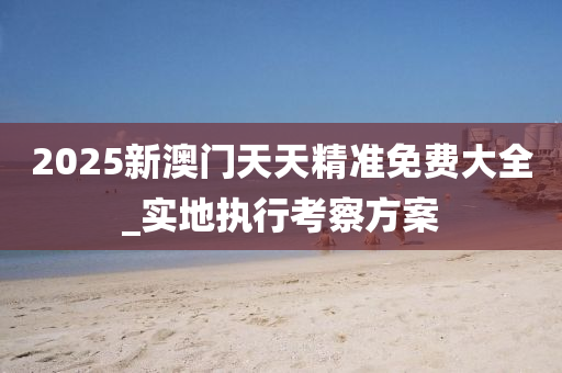 2025新澳門天天精準(zhǔn)免費(fèi)大全_實(shí)地執(zhí)行考察方案