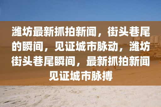 濰坊最新抓拍新聞，街頭巷尾的瞬間，見證城市脈動，濰坊街頭巷尾瞬間，最新抓拍新聞見證城市脈搏