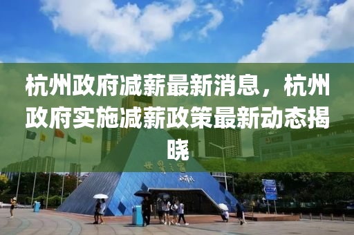 杭州政府減薪最新消息，杭州政府實施減薪政策最新動態(tài)揭曉