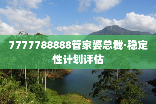 7777788888管家婆總裁·穩(wěn)定性計(jì)劃評估