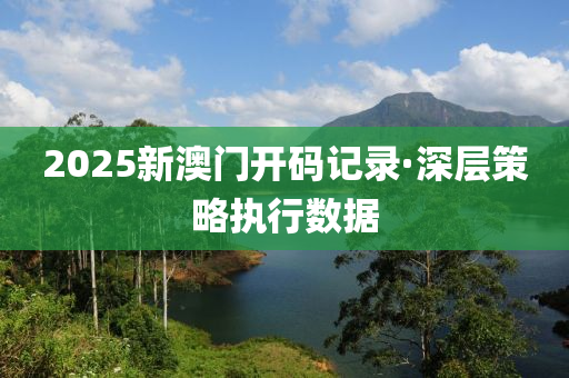 2025新澳門開碼記錄·深層策略執(zhí)行數(shù)據(jù)