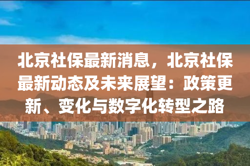 北京社保最新消息，北京社保最新動(dòng)態(tài)及未來(lái)展望：政策更新、變化與數(shù)字化轉(zhuǎn)型之路