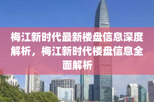 梅江新時(shí)代最新樓盤信息深度解析，梅江新時(shí)代樓盤信息全面解析