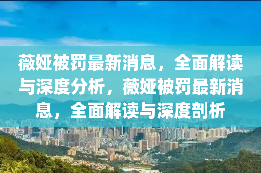 薇婭被罰最新消息，全面解讀與深度分析，薇婭被罰最新消息，全面解讀與深度剖析