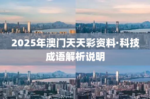 2025年澳門天天彩資料·科技成語解析說明