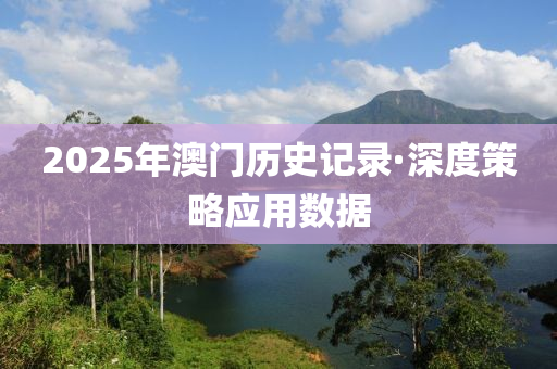 2025年澳門歷史記錄·深度策略應(yīng)用數(shù)據(jù)