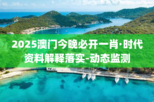 2025澳門今晚必開一肖·時代資料解釋落實-動態(tài)監(jiān)測