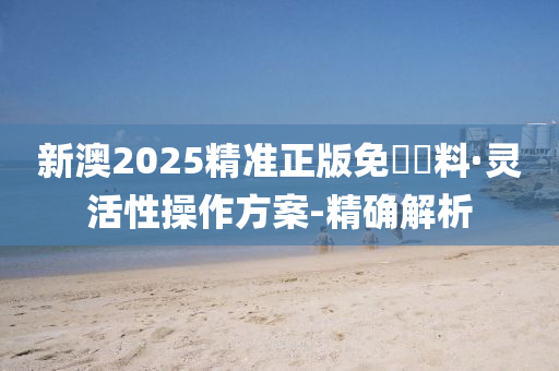 新澳2025精準(zhǔn)正版免費(fèi)資料·靈活性操作方案-精確解析