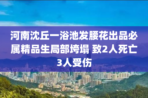 河南沈丘一浴池發(fā)腰花出品必屬精品生局部垮塌 致2人死亡3人受傷