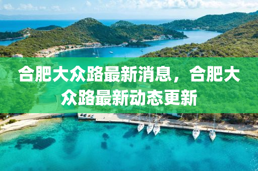 合肥大眾路最新消息，合肥大眾路最新動(dòng)態(tài)更新