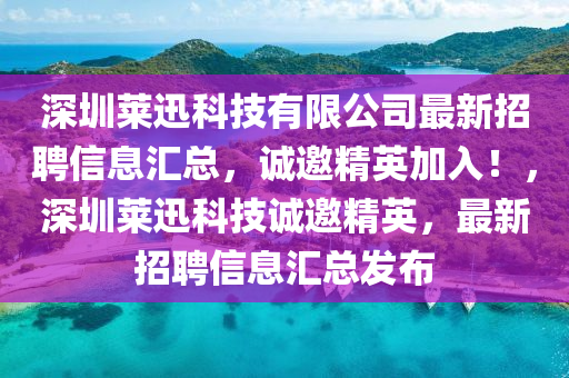 深圳萊迅科技有限公司最新招聘信息匯總，誠邀精英加入！，深圳萊迅科技誠邀精英，最新招聘信息匯總發(fā)布