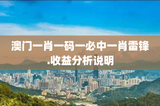 澳門一肖一碼一必中一肖雷鋒.收益分析說明