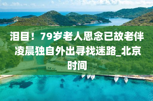 淚目！79歲老人思念已故老伴 凌晨獨(dú)自外出尋找迷路_北京時(shí)間