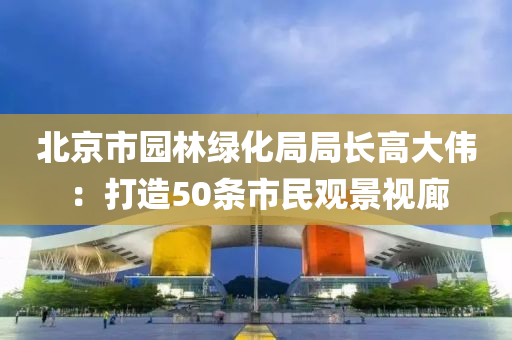 北京市園林綠化局局長高大偉：打造50條市民觀景視廊