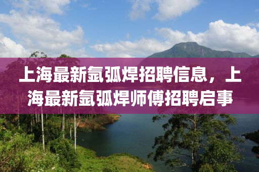 上海最新氬弧焊招聘信息，上海最新氬弧焊師傅招聘啟事