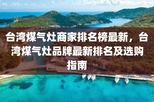 臺灣煤氣灶商家排名榜最新，臺灣煤氣灶品牌最新排名及選購指南