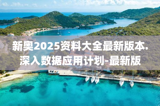 新奧2025資料大全最新版本.深入數(shù)據(jù)應(yīng)用計劃-最新版