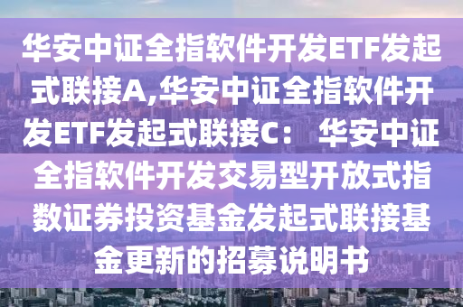 華安中證全指軟件開發(fā)ETF發(fā)起式聯(lián)接A,華安中證全指軟件開發(fā)ETF發(fā)起式聯(lián)接C： 華安中證全指軟件開發(fā)交易型開放式指數(shù)證券投資基金發(fā)起式聯(lián)接基金更新的招募說明書