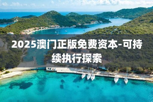 2025澳門正版免費資本-可持續(xù)執(zhí)行探索