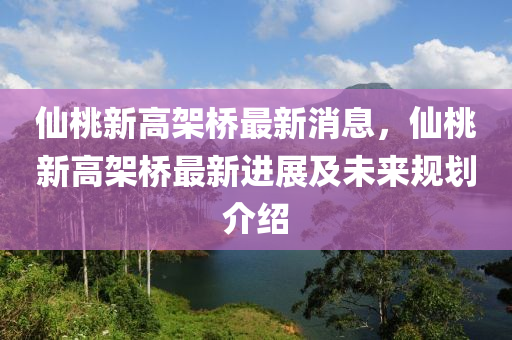 仙桃新高架橋最新消息，仙桃新高架橋最新進展及未來規(guī)劃介紹