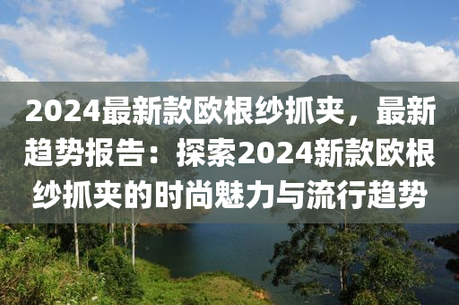 2024最新款歐根紗抓夾，最新趨勢報(bào)告：探索2024新款歐根紗抓夾的時(shí)尚魅力與流行趨勢