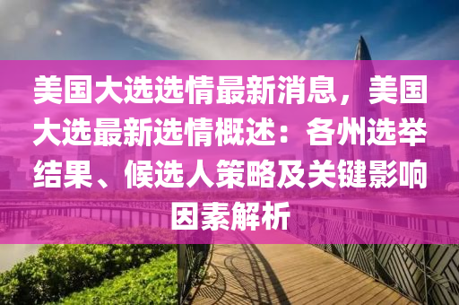 美國大選選情最新消息，美國大選最新選情概述：各州選舉結(jié)果、候選人策略及關(guān)鍵影響因素解析