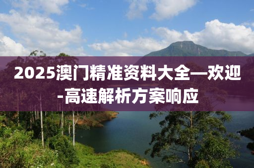 2025澳門精準(zhǔn)資料大全—歡迎-高速解析方案響應(yīng)