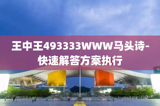 王中王493333WWW馬頭詩-快速解答方案執(zhí)行