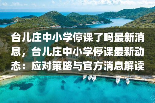 臺(tái)兒莊中小學(xué)停課了嗎最新消息，臺(tái)兒莊中小學(xué)停課最新動(dòng)態(tài)：應(yīng)對(duì)策略與官方消息解讀