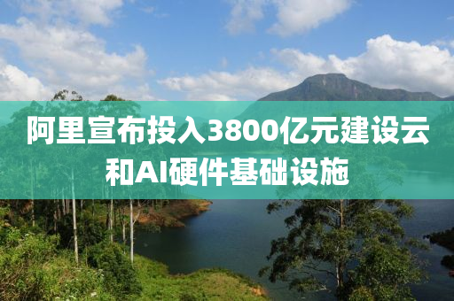 阿里宣布投入3800億元建設云和AI硬件基礎設施