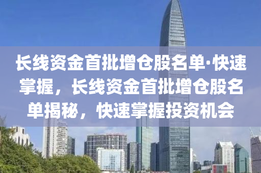 長線資金首批增倉股名單·快速掌握，長線資金首批增倉股名單揭秘，快速掌握投資機會