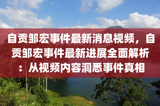 自貢鄒宏事件最新消息視頻，自貢鄒宏事件最新進(jìn)展全面解析：從視頻內(nèi)容洞悉事件真相