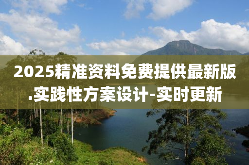 2025精準(zhǔn)資料免費提供最新版.實踐性方案設(shè)計-實時更新