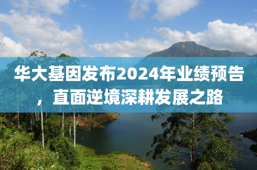 華大基因發(fā)布2024年業(yè)績預(yù)告，直面逆境深耕發(fā)展之路