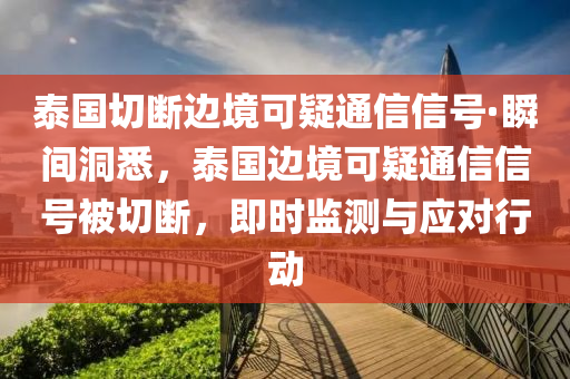 泰國(guó)切斷邊境可疑通信信號(hào)·瞬間洞悉，泰國(guó)邊境可疑通信信號(hào)被切斷，即時(shí)監(jiān)測(cè)與應(yīng)對(duì)行動(dòng)