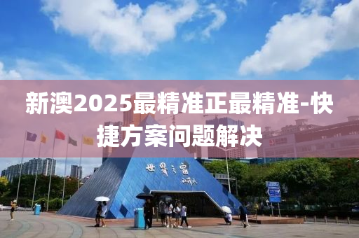 新澳2025最精準正最精準-快捷方案問題解決