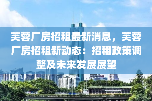 芙蓉廠房招租最新消息，芙蓉廠房招租新動(dòng)態(tài)：招租政策調(diào)整及未來發(fā)展展望