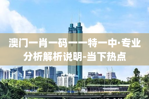 澳門一肖一碼一一特一中·專業(yè)分析解析說明-當(dāng)下熱點