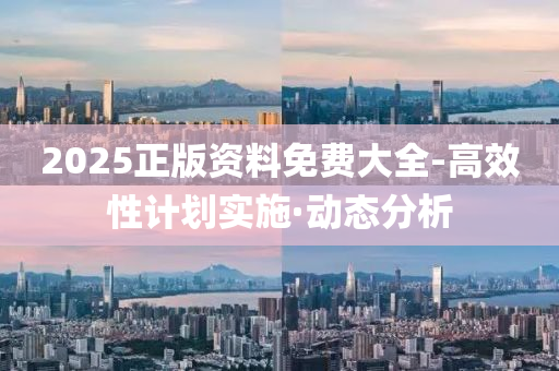 2025正版資料免費大全-高效性計劃實施·動態(tài)分析