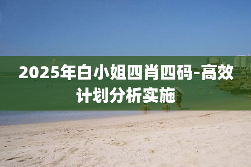 2025年白小姐四肖四碼-高效計(jì)劃分析實(shí)施